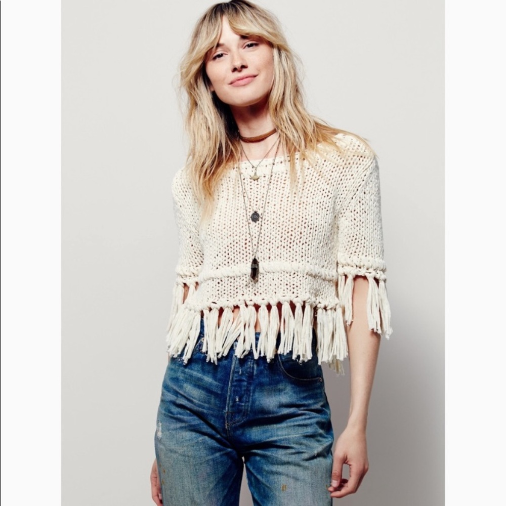 Free People On The Fringe Sweater